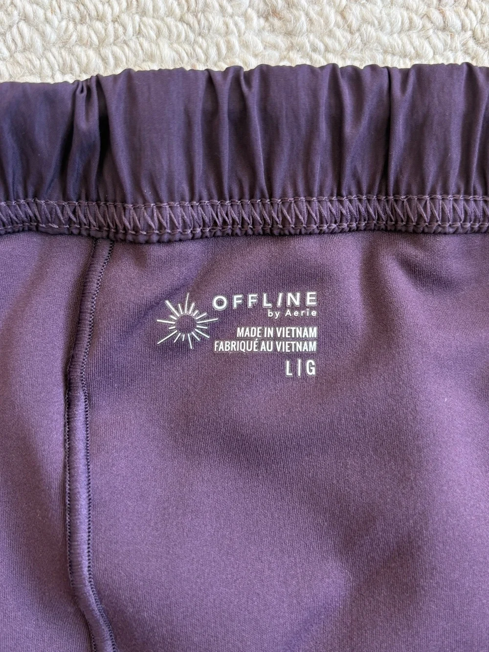 Offline by Aerie Hiker Mini Skort Purple Athletic Skirt Shorts & Pockets - L